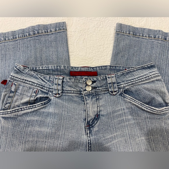 Vintage “Fire Jeans” 👖 size - 13 WIDE LEG Capri - Picture 6 of 11